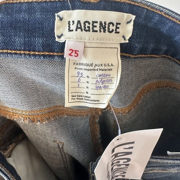 NWT L'AGENCE Marka Straight Jean in Monterey - Size 25 - Picture 4 of 7